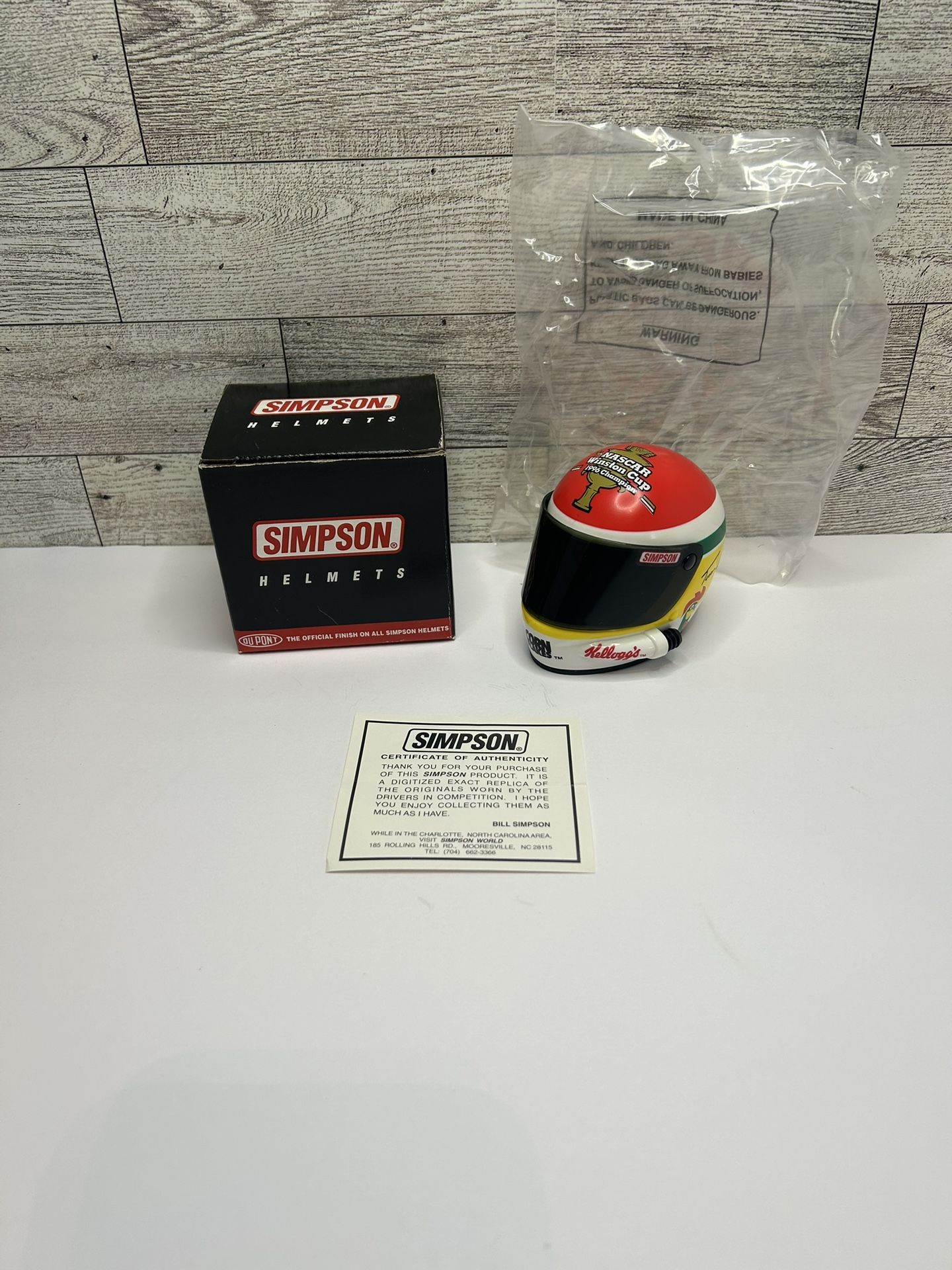 Terry Labonte Simpson Signature Edition Mini Helmet 1996 Winston Cup Champion
