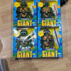 Complete set of 13” Teenage mutant ninja turtles 