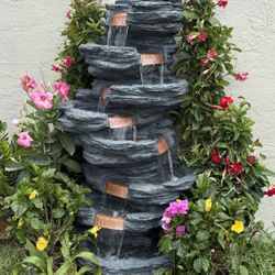 SPECTACULAR 5 FOOT TROPICAL FOUNTAIN 