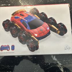 8WD Remote Control Car, 2.4Ghz RC Cars with Spray & Cool Light, Kids Toys Electroplating Process Transform Drift Climbing Car, Boys Toys for Age 4-6 7