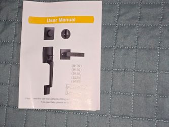 Front entry door handle and deadbolt