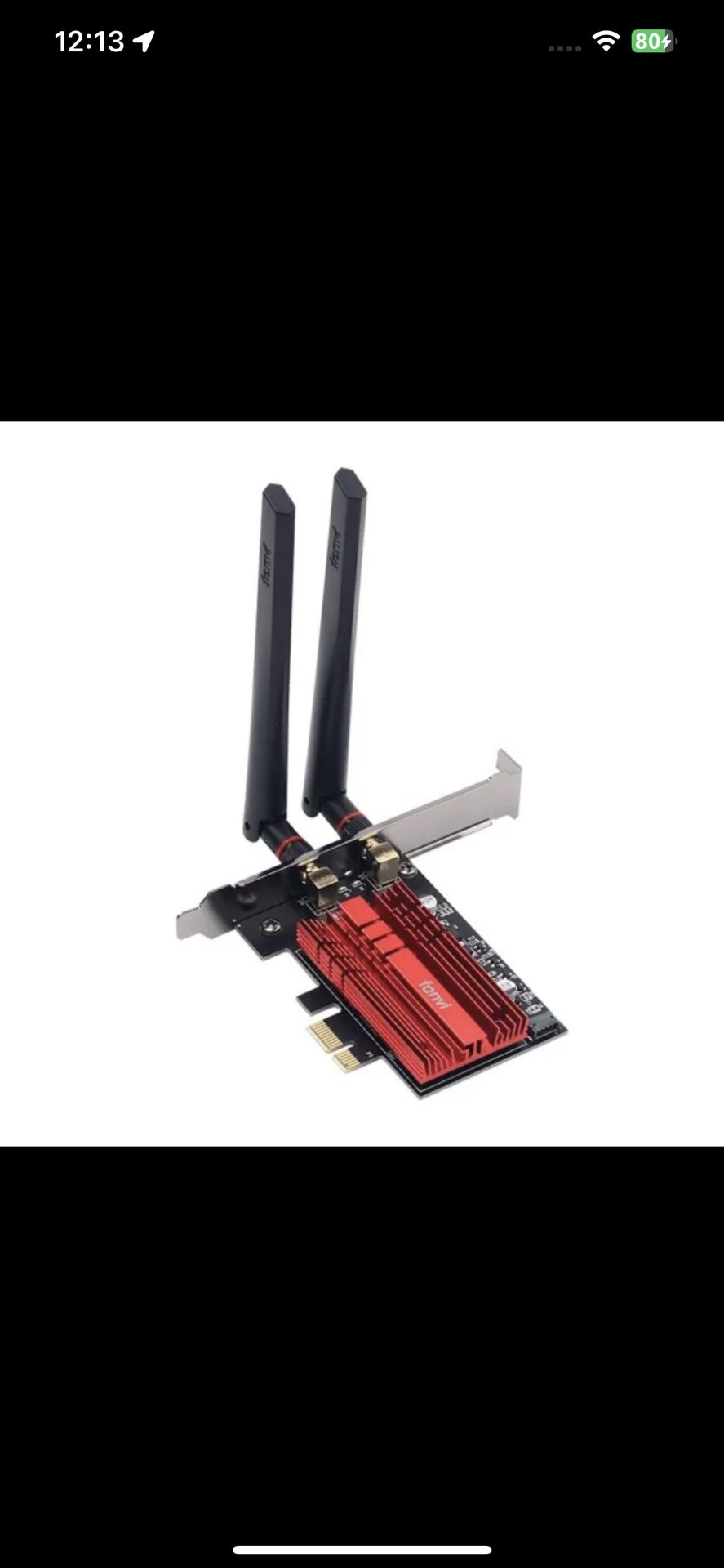 WIFI 6E and Bluetooth Capable PCIE Card/Adapter