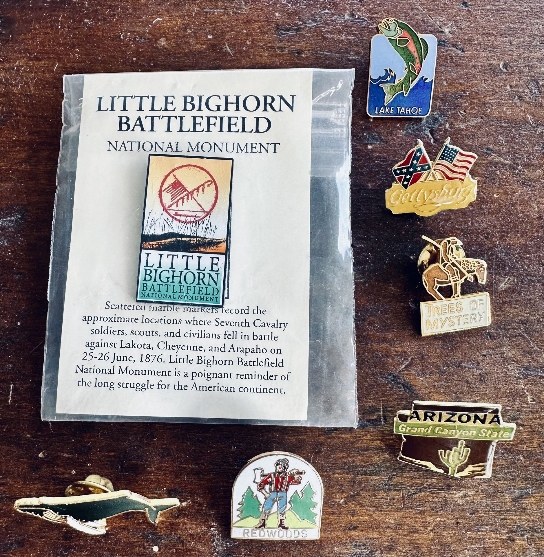 SEVEN Enamel Travel Pins - $5 for ALL
