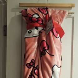 Cherry Hello Kitty Blanket