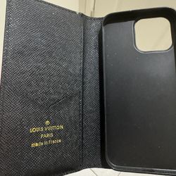 Selling Authentic Louis Vuitton Leather Embroidered Monogram Case For iPhone 15 Pro Max