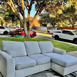 Grey Sectional  (Delivery Available )
