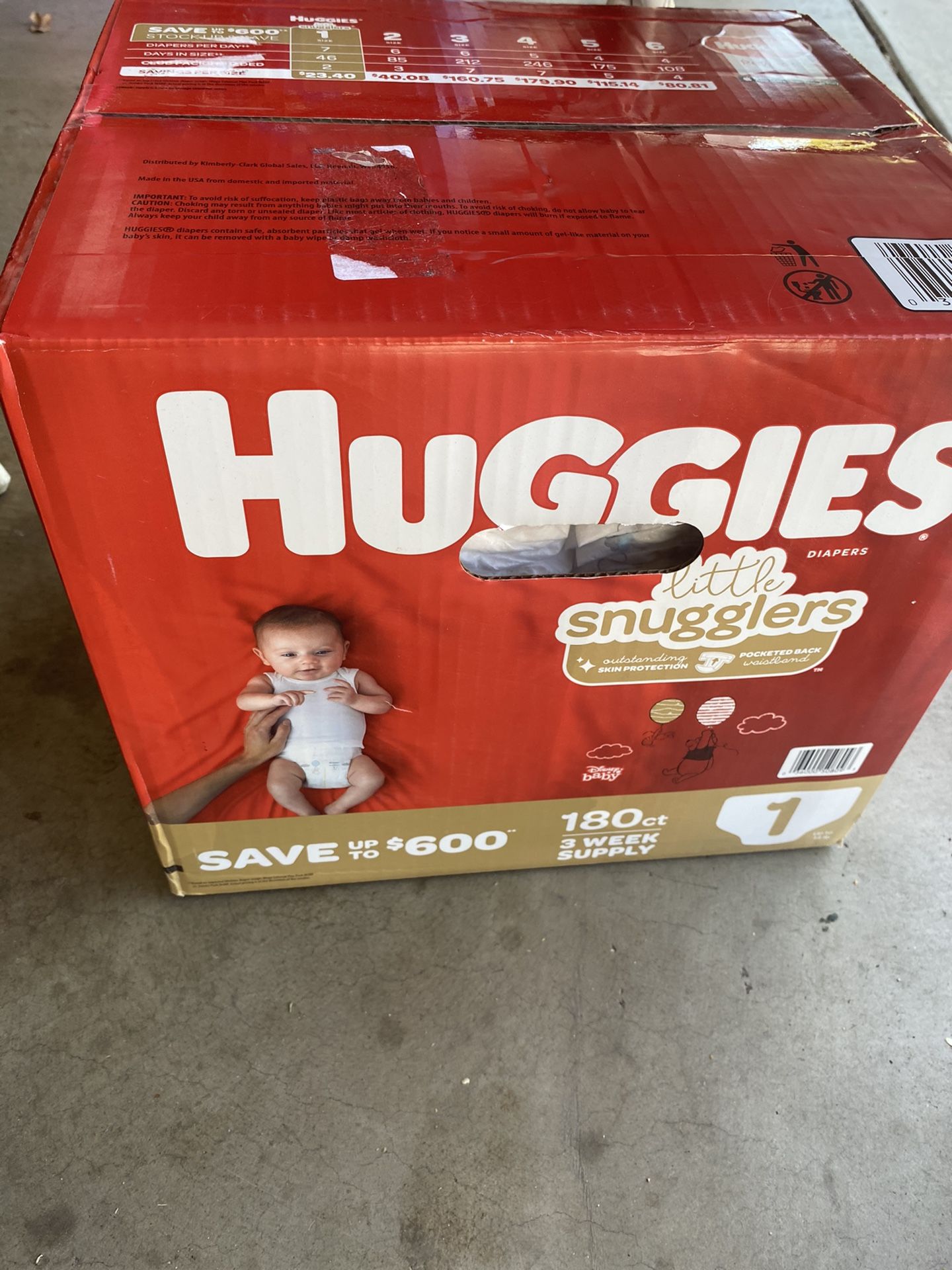 Huggies Lil Snugglers Size 1