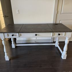 Ashley Home standing desk W/drawers 