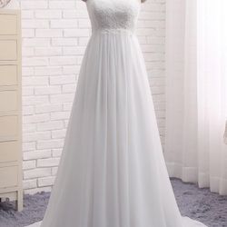 Sleeveless Wedding Dress 