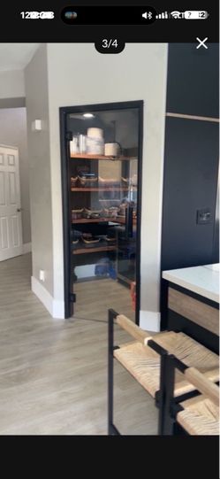 Frameless glass door can be used for shower or any entry door hinges and handles inclueded