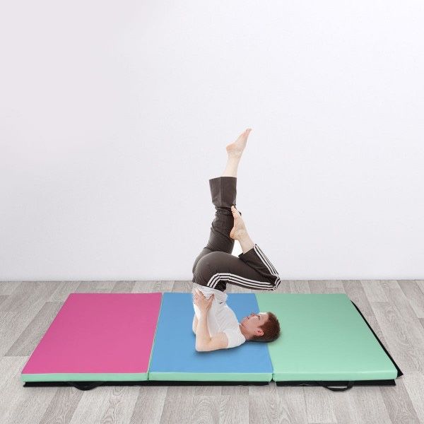 4' x 6' x 2' Portable PU Exercise Aerobics Gymnastic Mat