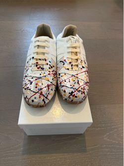 MAISON MARGIELA GAT SNEAKERS PAINT SPLATTER