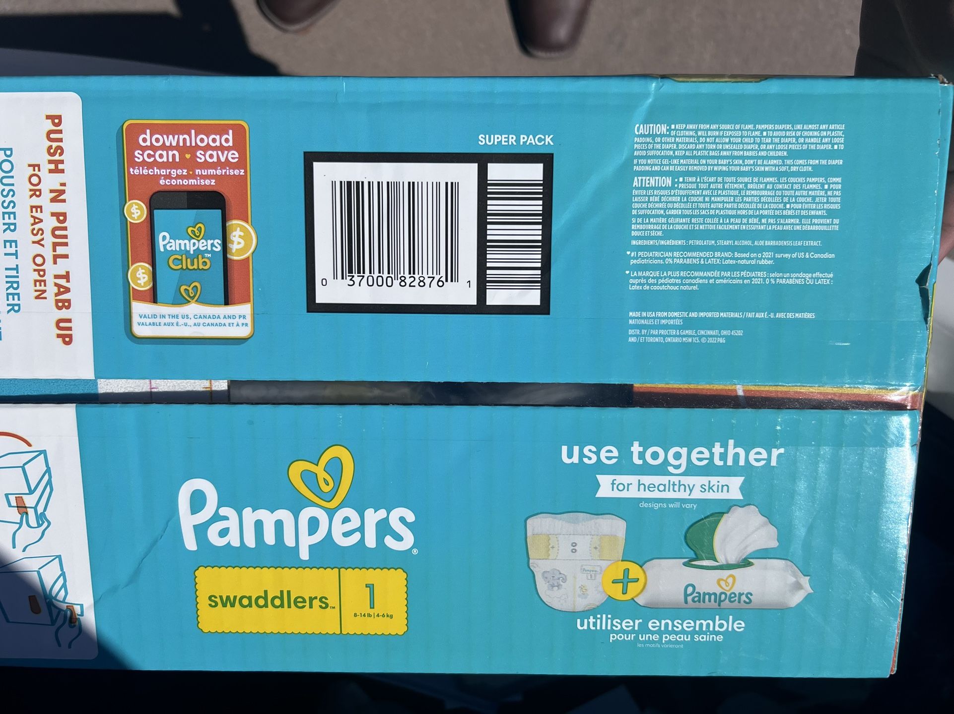 Size 1 Pamper Swaddler Diapers