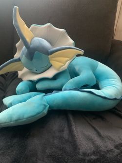 Pokemon Vaporeon Sleeping Plush - 18" Jazwares Plush NEW with Tags