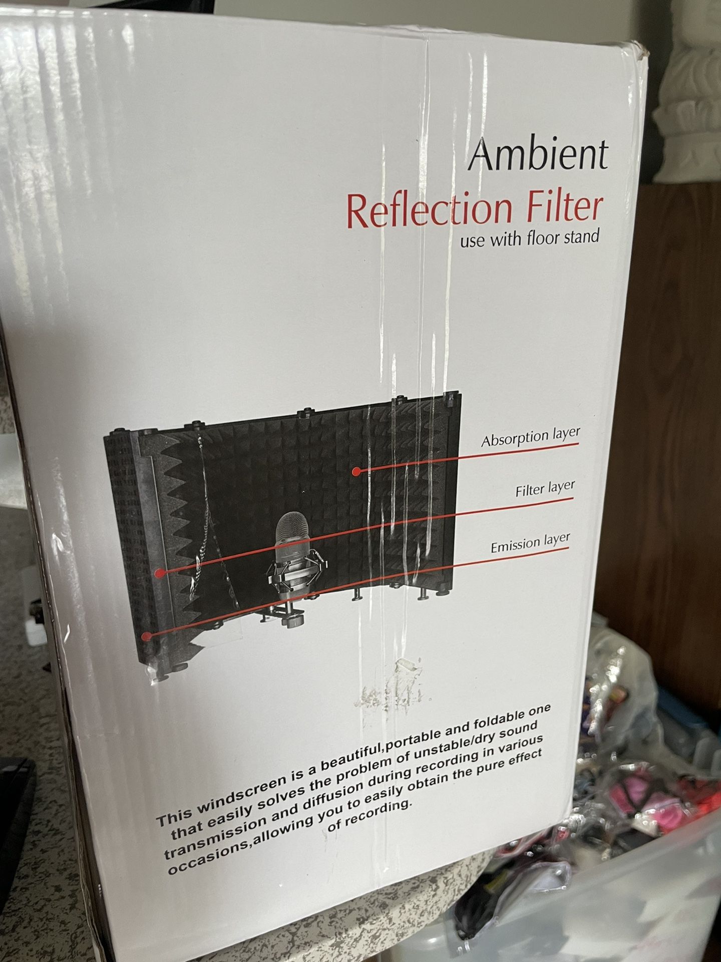 WINTER SALE..NOW..BRAND NEW AMBIENT REFLECTION MICROPHONE FILTER