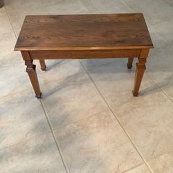 Oak Piano Bench