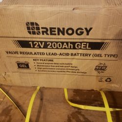 12 V 200 Ah Gel Battery 