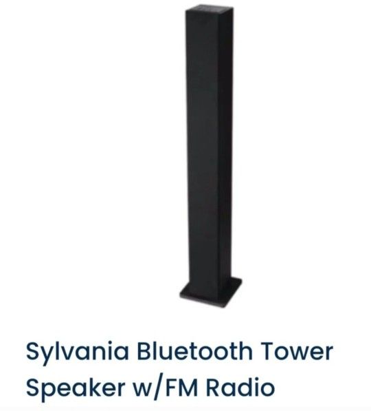 Sylvania SP263G Bluetooth Tower Speaker/ W / FM