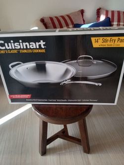 Cuisinart 14 in Stainless Steel Stir-fry Pan