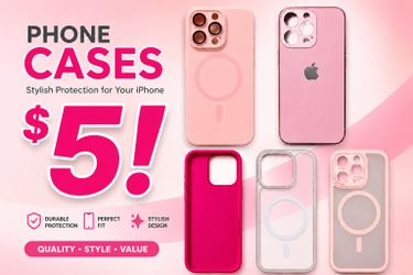 iPhone Cases – Pink MagSafe Cases & Camera Lens Cover Set