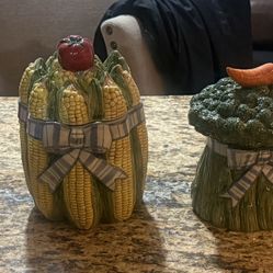 Fitz and Floyd Classics Garden Vegetable Vintage Canister Set