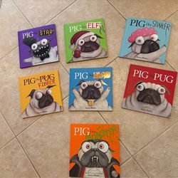 Pig the Pug book lot