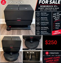 Roborock S7+ Robot Vacuum & Mop with Self-Emptying Dock