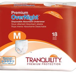 18 Tranquility Premium Overnight Adult Underwear