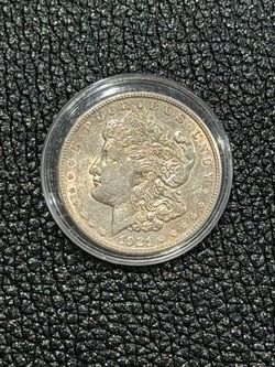 WOW 🤩  1921-S Morgan Dollar Goldish Hue uncirculated