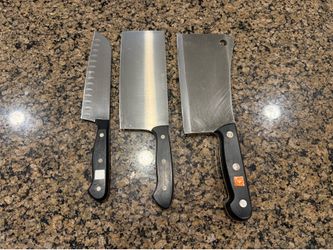 Wüsthof Santoku and Cleaver Knife Set