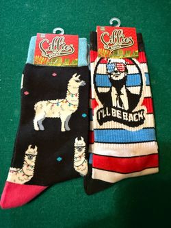 Two pair of unisex crew socks