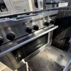 36”KITCHENAID SIX BURNER GAS RANGE 