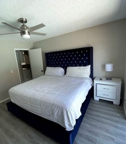 Black Bed Frame/ Headboard - King - SAME DAY DELIVERY