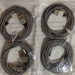 5 Pcs 3ft 6ft 9ft Lightning Cable For iPhone