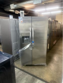 NEW FRIGIDAIRE SIDE BY SIDE STAINLESS STEEL REFRIGERATOR 🔥