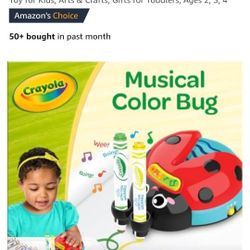 Crayola Musical Color Bug, Toddler Sensory Toy, Ladybug Toy for Kids, Arts & Crafts, Gifts for Toddlers, Ages 2, 3, 4 , 5