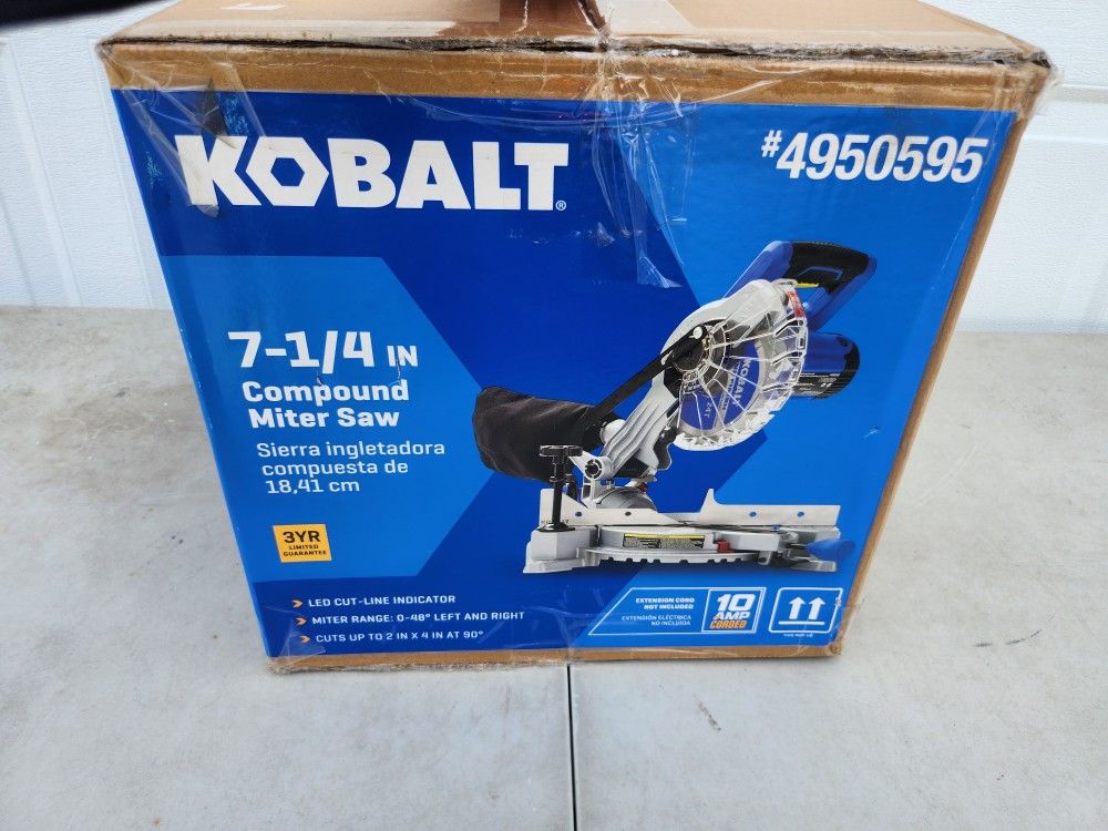 Kobalt 7-1/4 inch Compound Miter Saw -BRAND NEW