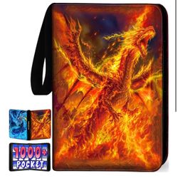 🔥 1080-Card Fire & Ice Binder – New, Waterproof, Premium 