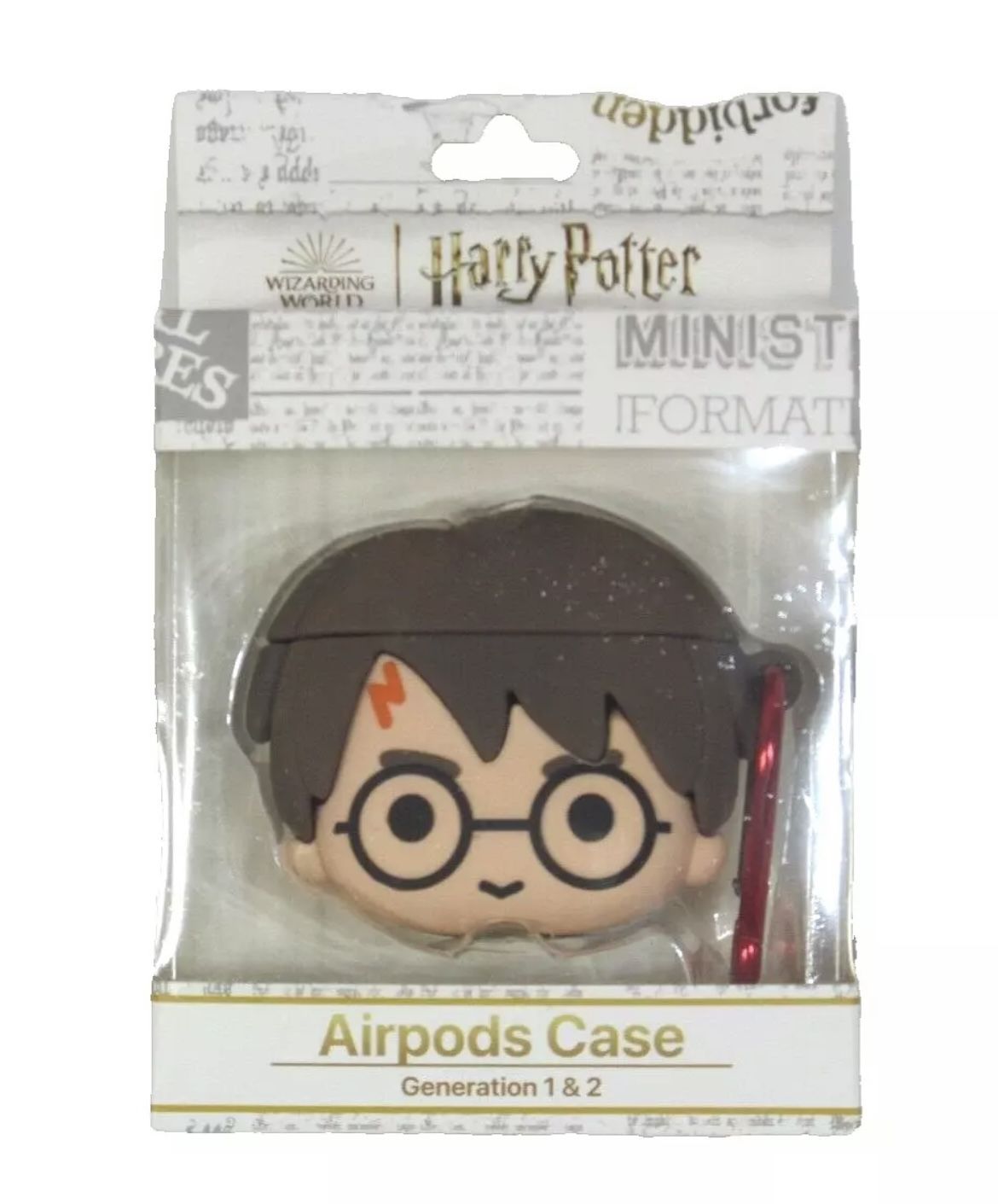 WIZARDING WORLD HARRY POTTER AirPods 1st-2nd Generation Case Attached Clip - NEW