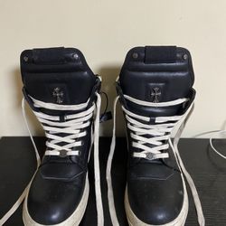Size 43 Chrome Hearts Rick Owens Geobasket Black Milk US PRISTINE Matty Boy Vans