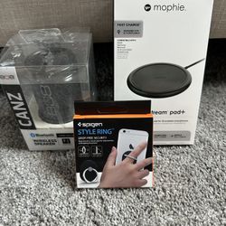 3 For 1! Bluetooth Speakers, Charge stream Pad For Smartphone’s, Style Ring Holder