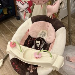 Baby Swing With Play Tray And Optional Canopy 