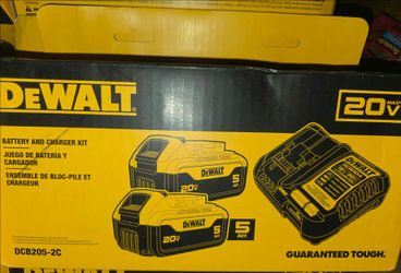 DEWALT 20 -Volt 2 -Pack Lithium-ion ( 5 Ah 5 Ah Battery and Charger )