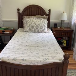 Wooden Twin Size Bed