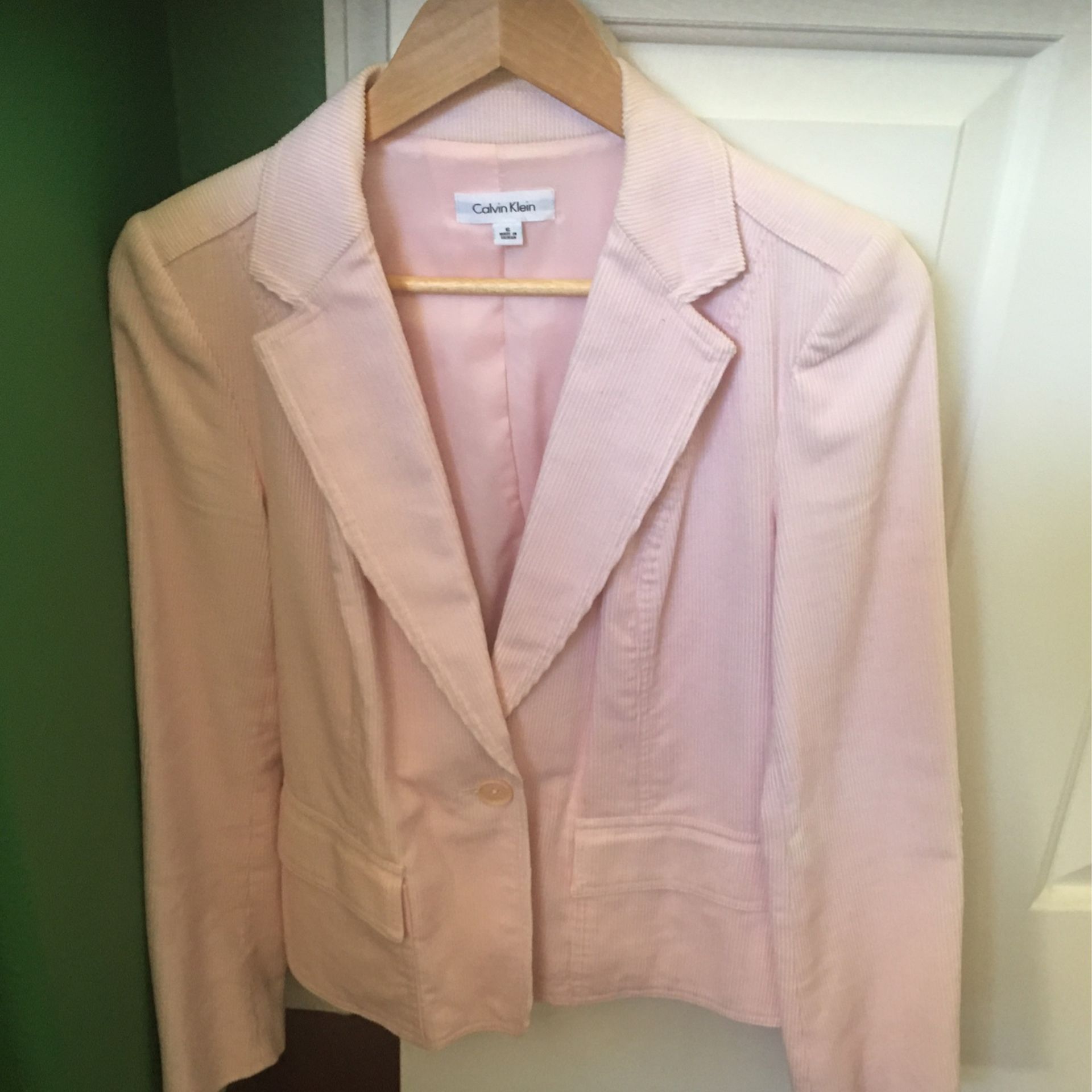 Pink Corduroy Blazer By CK