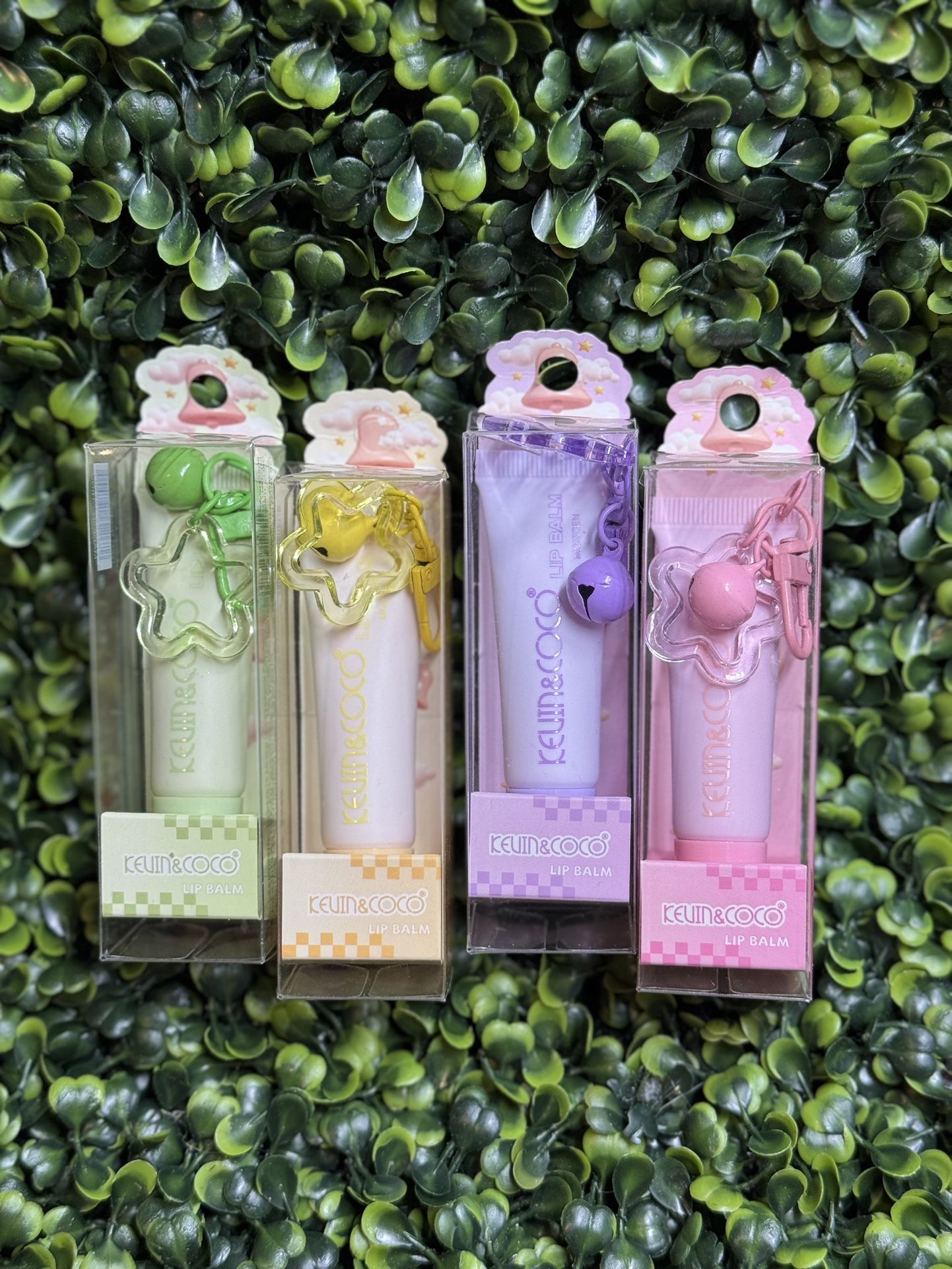 Kevin and Cocco Lip Balm /key Chain 