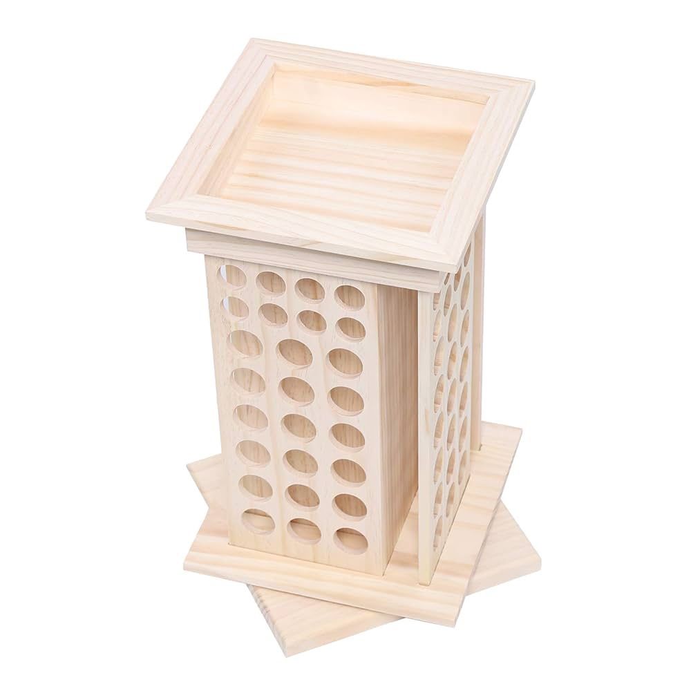 wooden acrylic paint rack essential oil rack paint storage organizer(address in description)