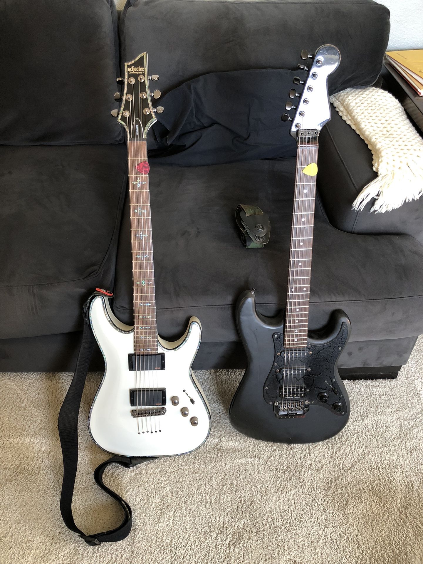 Fender/Schecter Electric Guitars And Amp For Sale