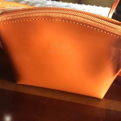 Beijo Red/Orange Zipper Handbag London Paris New York collection