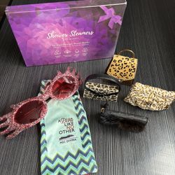 Shower Steamers—$5 Sunglasses—$5–5 Mini Mini Decorative Purses—tchotchkes—$4 Each. They are collectibles (The Right Shoe is the company name) and they